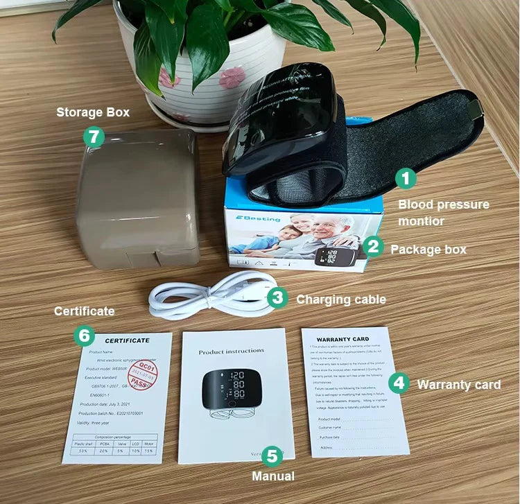 Restique Health™ Wrist Blood Pressure Monitor